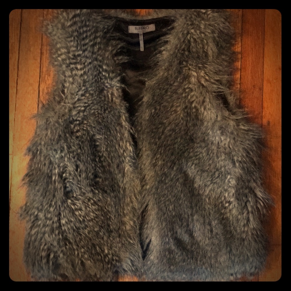 Faux Grey Vest